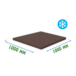 Резиновое покрытие 1000x1000x10мм для холодных помещений - Ice