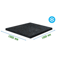 Резиновое покрытие 1000x1000x10мм для холодных помещений - Ice