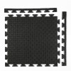 Черный защитный коврик-пазл 48х48 см, 8 мм под тренажеры